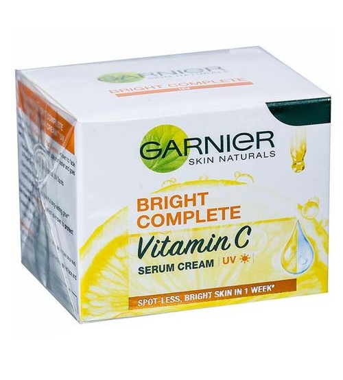 New Garnier Bright Complete Vitamin C Serum Cream UV 45g